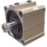 SMC cylinder Linear Compact Cylinders CQ2-Z C(D)Q2W, Compact Cylinder, Double Acting, Double Rod, Large Bore (125-160)